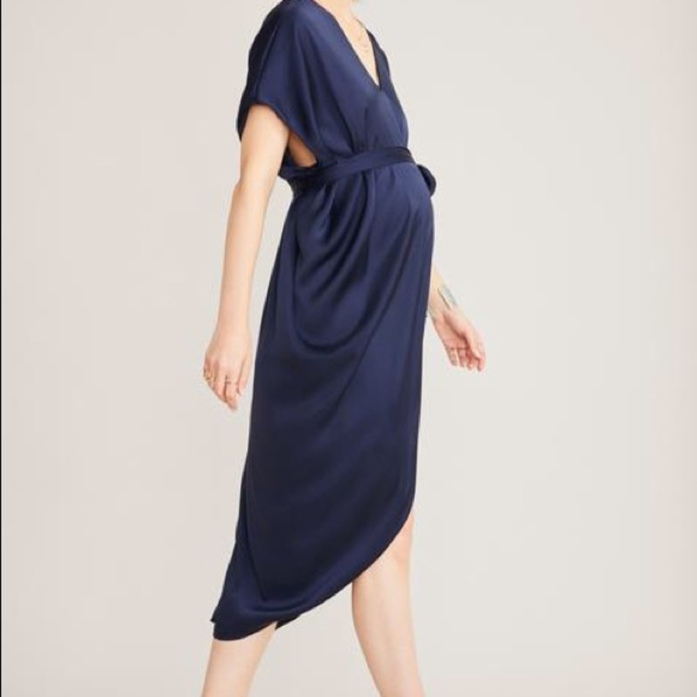 Hatch Riviera maternity Dress navy